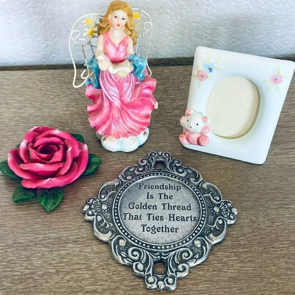 Vintage Floral Shabby Chic Decor Lot